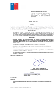 RESOLUCIÓN EXENTA Nº:7803/2015 APRUEBA  MONOGRAFÍA  DE  PROCESO  Y EXCLUYE  DEL 