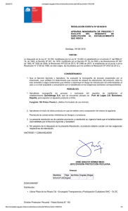 RESOLUCIÓN EXENTA Nº:6216/2015 APRUEBA  MONOGRAFÍA  DE  PROCESO  Y EXCLUYE  DEL 