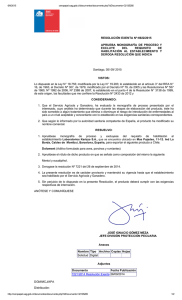 RESOLUCIÓN EXENTA Nº:6922/2015 APRUEBA  MONOGRAFÍA  DE  PROCESO  Y EXCLUYE  DEL 