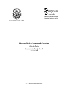 Finanzas Públicas Locales en la Argentina