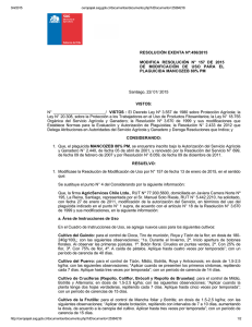 Modifica resolución N° 157 de 2015 de modificación de uso para el plaguicida Mancozeb 80% PM