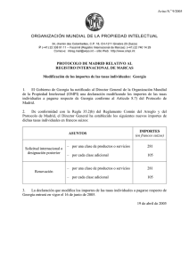ORGANIZACIÓN MUNDIAL DE LA PROPIEDAD INTELECTUAL Aviso N. 9/2005 ‡