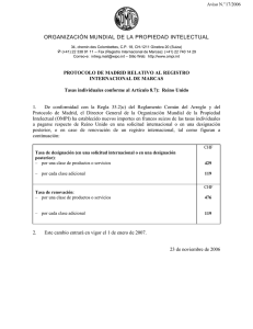 ORGANIZACIÓN MUNDIAL DE LA PROPIEDAD INTELECTUAL Aviso N. 17/2006 ‡
