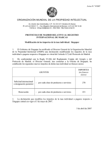 ORGANIZACIÓN MUNDIAL DE LA PROPIEDAD INTELECTUAL  Aviso N. 9/2007