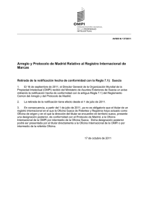 Arreglo y Protocolo de Madrid Relativo al Registro Internacional de Marcas