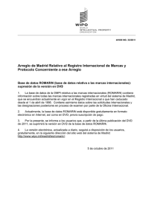 Arreglo de Madrid Relativo al Registro Internacional de Marcas y