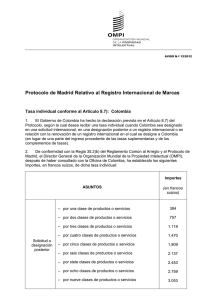 Protocolo de Madrid Relativo al Registro Internacional de Marcas