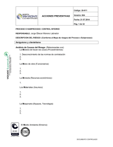 06 ACCIONES PREVENTIVAS Anticorrupcion control Interno 2014