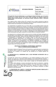 ESTUDIOS PREVIOS SELECCION ABREVIADA 05 MATERIALES DE LABORATORIO