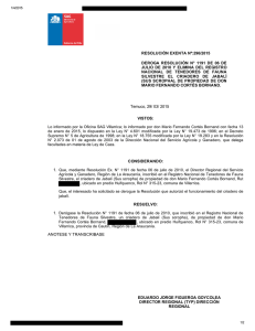 Deroga resolución N° 1191 de 06 de julio de 2010 y elimina del Registro Nacional de Tenedores de Fauna Silvestre el criadero de jabali (Sus scropha), de propiedad de don Mario Fernando Cortes Bornand