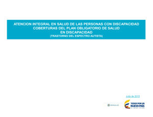 ATENCION INTEGRAL EN SALUD DE LAS PERSONAS CON DISCAPACIDAD EN DISCAPACIDAD