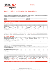 Solicitud UIF - Identificación del Beneficiario