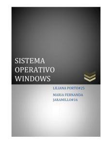SISTEMA OPERATIVO WINDOWS