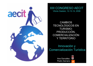 XIII CONGRESO AECIT Innovación y Comercialización Turística CAMBIOS