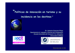 &ldquo; Pol &iacute; ticas de innovaci