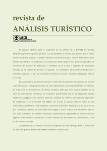 revista de ANÁLISIS TURÍSTICO