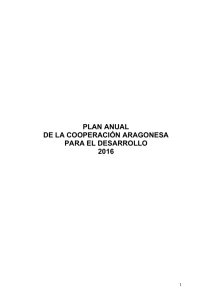 Plan Anual Aragón 2016
