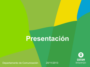 Presentación de Oxfam Intermón