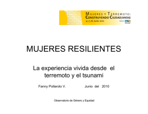 Fanny Pollarolo, Taller Reconstrucción psicosocial y resiliencia