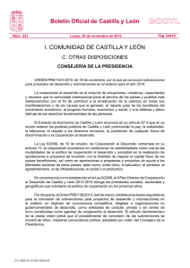 Boletín Oficial de Castilla y León C. OTRAS DISPOSICIONES
