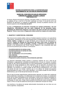 Bases de concurso N°8, suelos arroceros, comunas de Linares, Colbún y Longaví, Región del Maule