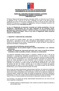 Bases del concurso N°5 secanos interior y costero provincias de Linares y Cauquenes, temporada 2015, Región del Maule