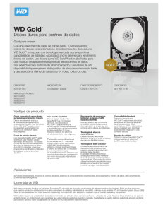 WD Gold Discos duros para centros de datos Gold para crecer.