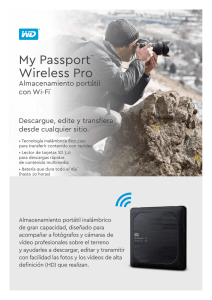 My Passport  Wireless Pro Almacenamiento portátil