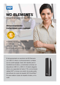 WD ElEmEnts Almacenamiento instantáneo para agregar Almacenamiento en escritorio