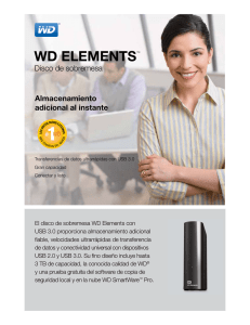 WD ELEMENTS Almacenamiento adicional al instante Disco de sobremesa