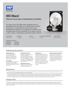 WD Black Discos duros para ordenadores portátiles