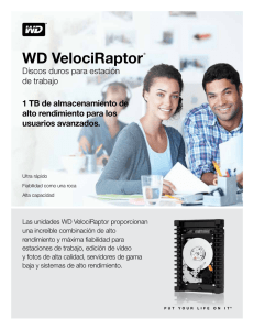 WD VelociRaptor Discos duros para estación de trabajo 1 TB de almacenamiento de