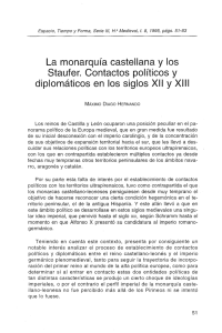 La monarquía castellana y los Staufer. Contactos políticos y