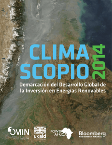 CLIMA SCOPIO 2014 Demarcación del Desarrollo Global de