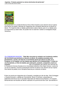 Fue presentado en la ciudad de Buenos Aires el libro... Otra historia es posible, realizado por integrantes de la Campaña...