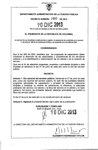 Decreto 2865 de 2013