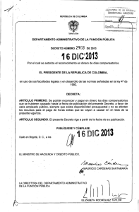 Decreto 2903 de 2013
