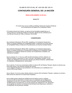 Resolución N 103 del 21 de Marzo del 2014