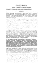 Decreto reglamentario 109 del 24/01/1945