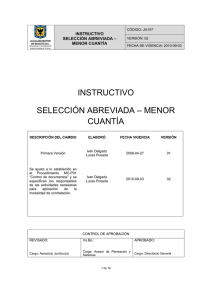 JU-I07 Instructivo Selección Abreviada Menor Cuantía V.02 (2010-09-03)