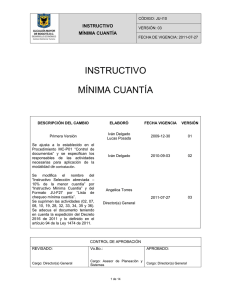 JU-I10 Instructivo Mínima Cuantía V.03 (2011-07-27)