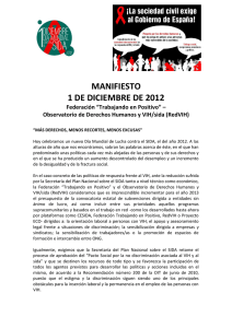 Manifiesto 1 de diciembre de 2012