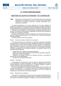 BOLETÍN OFICIAL DEL ESTADO MINISTERIO DE ASUNTOS EXTERIORES Y DE COOPERACIÓN 1329