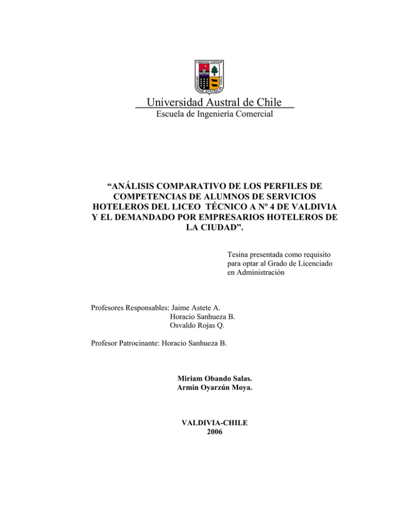 An Lisis Comparativo De Los Perfiles De Competencias De Alumnos De ...