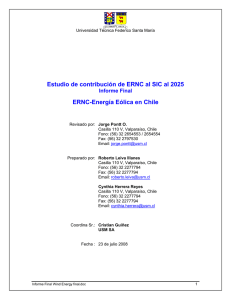 ERNC Energía Eólica en Chile