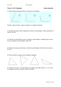 Tema 12. (I) Triángulos  Autoevaluación