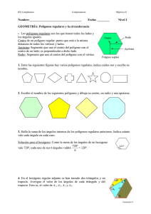 Geometría: Polígonos regulares y la circunferencia.