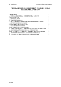 Programación de la asignatura