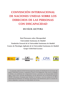 Convenci n Internacional de Naciones Unidas sobre los Derechos de las personas con discapacidad