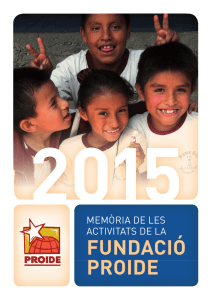 2015 FUNDACIÓ PROIDE MEMÒRIA DE LES